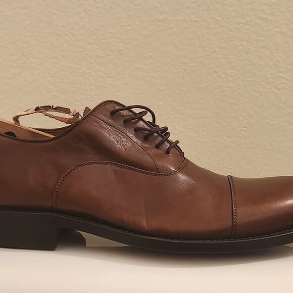 Giorgio Armani brown leather Oxford shoes main image 8